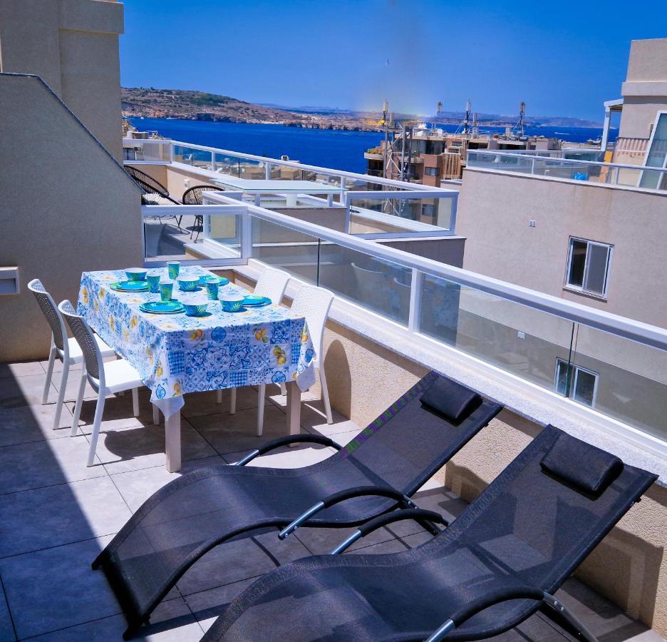 Sea View New Penthouse Terrace & Garage Parking 公寓 *